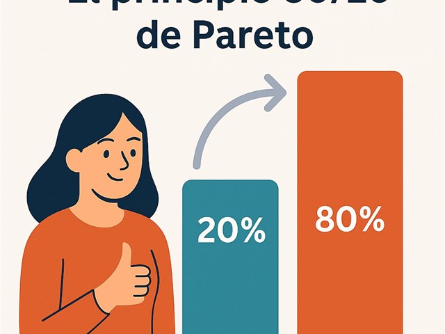 El principio 80/20 de Pareto: cómo centrarte en lo que realmente importa.