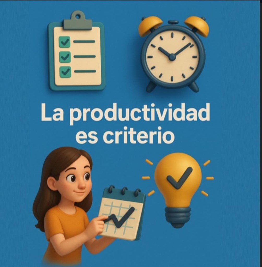 La productividad es criterio.