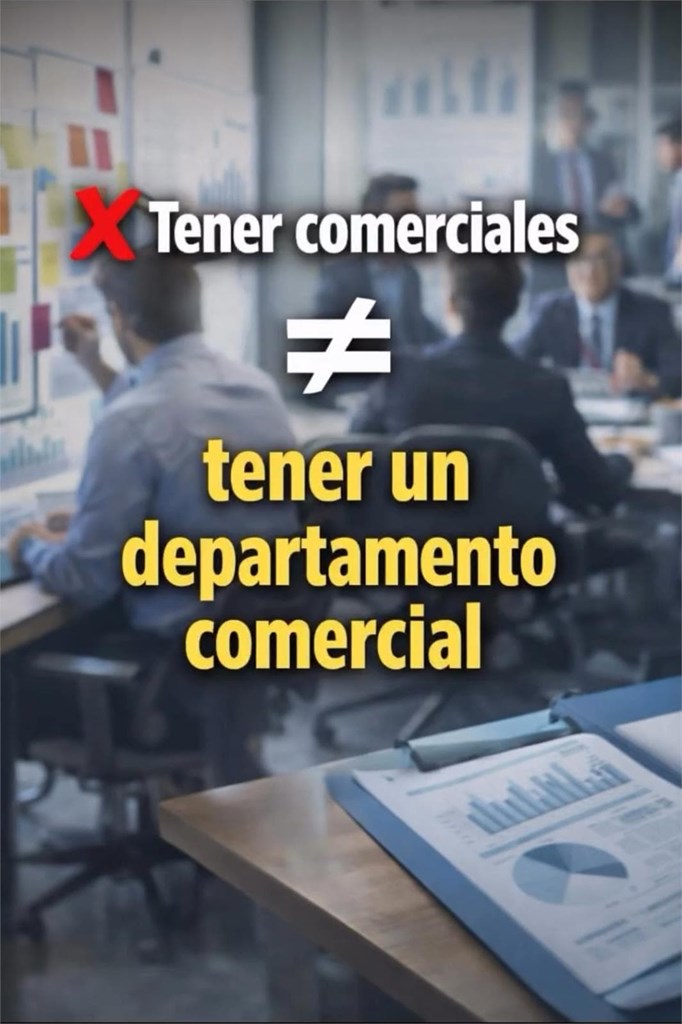 Un departamento comercial solo funciona si hay un método.